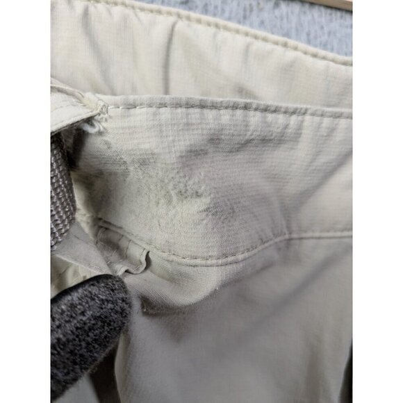 Columbia Convertible Pants Mens 40x32 Cargo Belted Omni Wick Hiking Beige - Picture 8 of 14